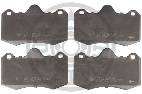 4058787129212 | Brake Pad Set, disc brake OPTIMAL BP-12585