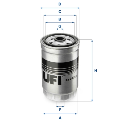 8003453061859 | Fuel filter UFI 24.012.00