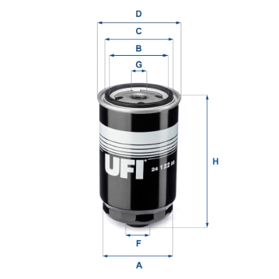 8003453062214 | Fuel filter UFI 24.122.00