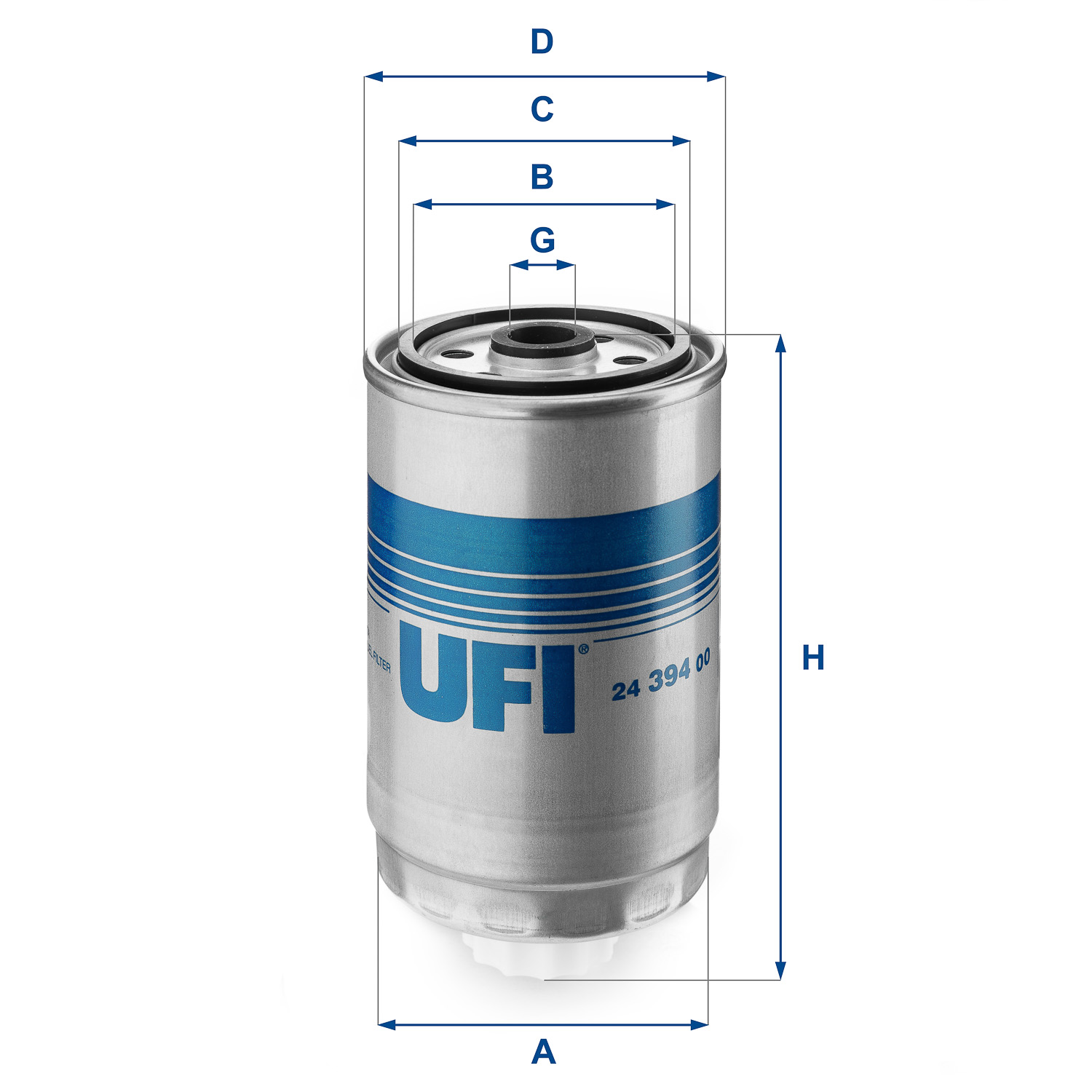 8003453060753 | Fuel filter UFI 24.394.00
