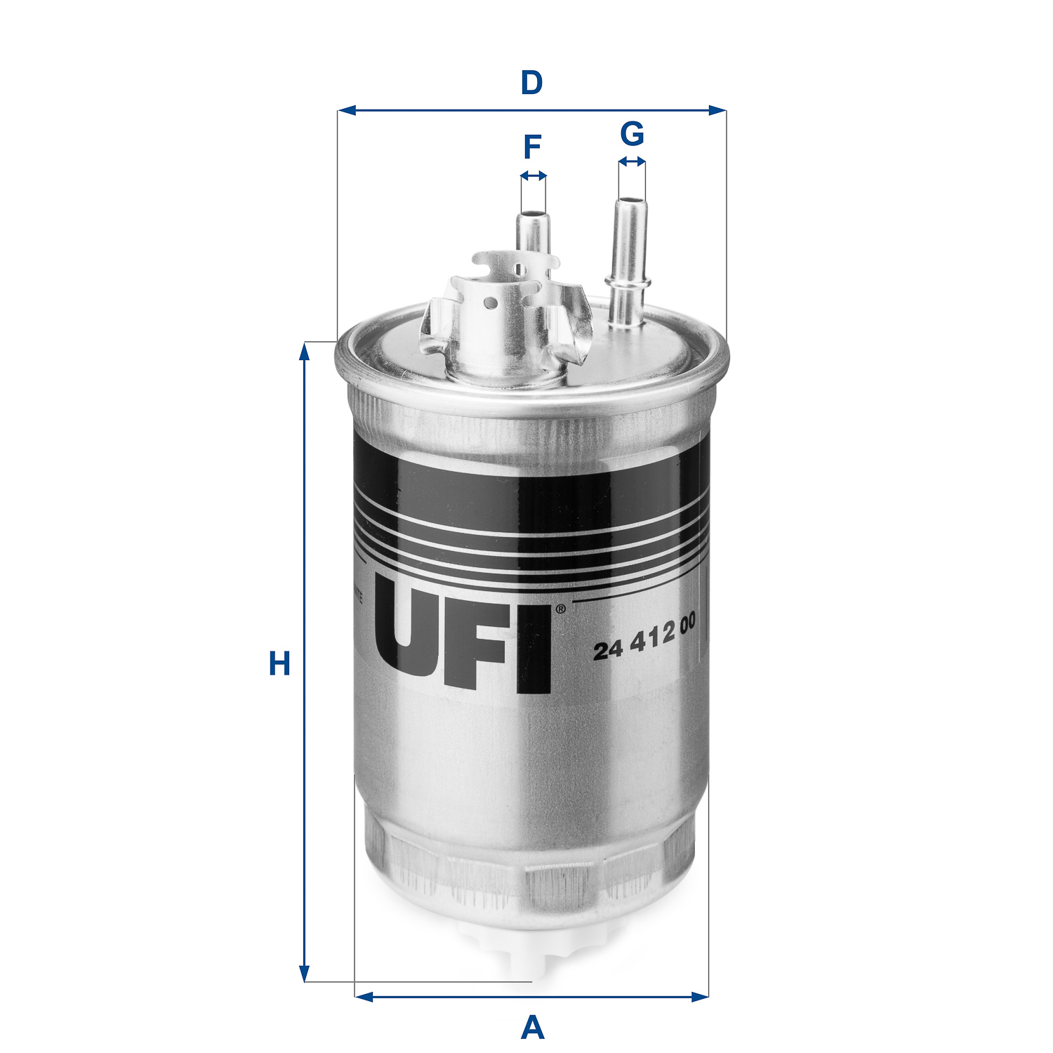 8003453060999 | Fuel filter UFI 24.412.00