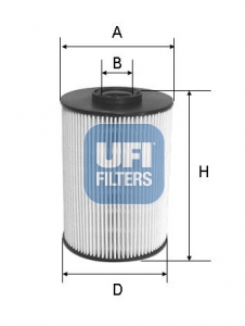 8003453089143 | Fuel filter UFI 26.037.00