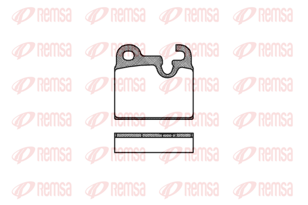 8427975000569 | Brake Pad Set, disc brake REMSA 0016.00