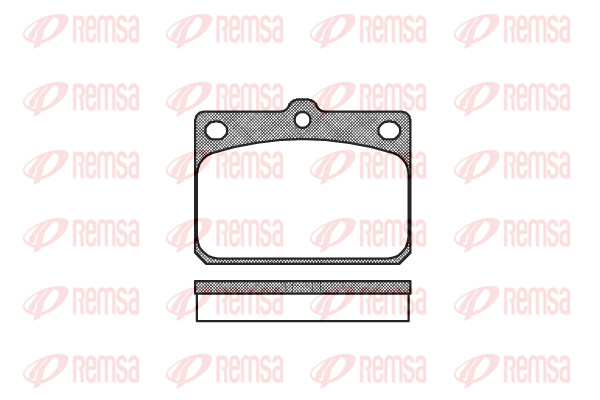 8427975002396 | Brake Pad Set, disc brake REMSA 0079.00