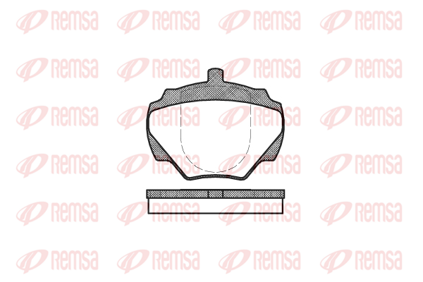 8427975005533 | Brake Pad Set, disc brake REMSA 0222.00