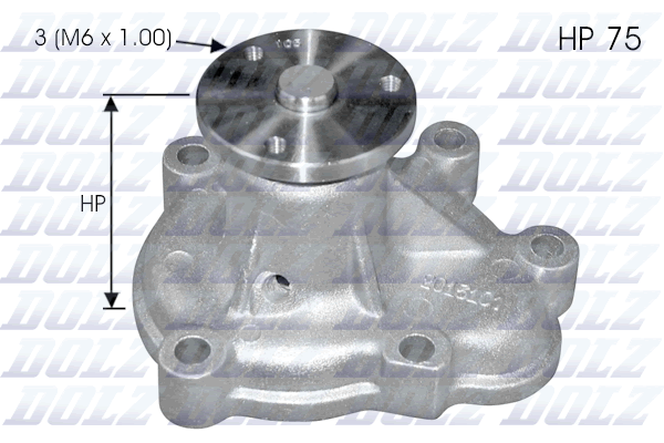 8430632151429 | Water Pump, engine cooling DOLZ o142