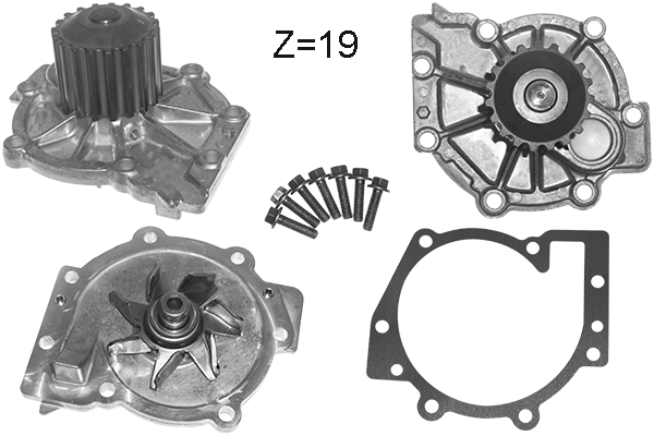 8430632222112 | Water Pump, engine cooling DOLZ v211