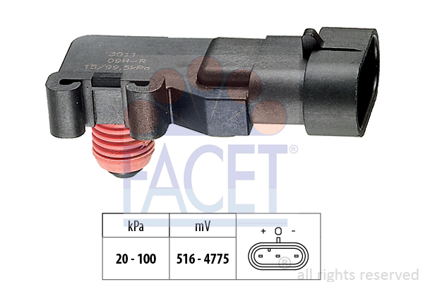 8012510095102 | Air Pressure Sensor, height adaptation FACET 10.3011