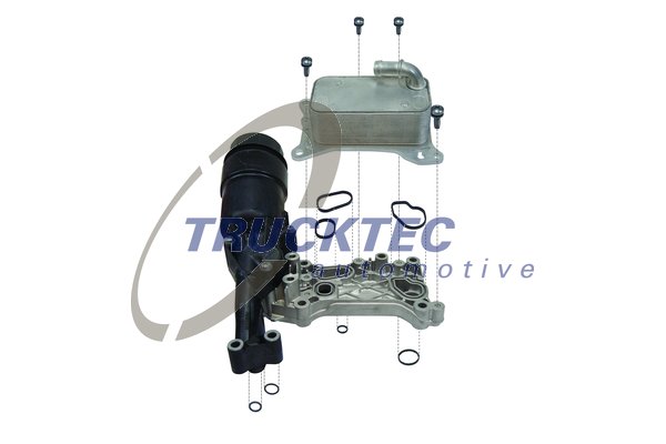Oil Cooler, engine oil TRUCKTEC AUTOMOTIVE 02.18.141