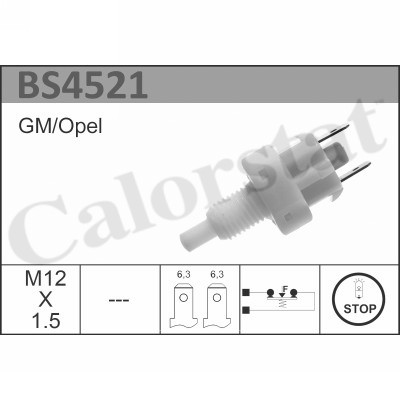 3531650014019 | Brake Light Switch CALORSTAT by Vernet BS4521
