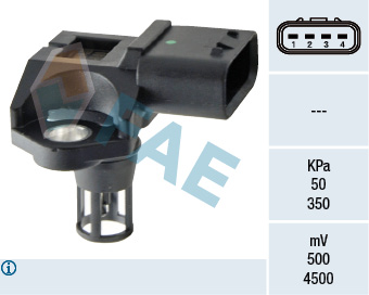 8435050637555 | Sensor, intake manifold pressure FAE 15109