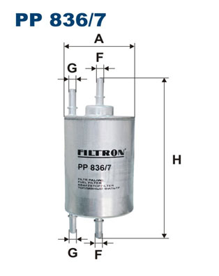 Fuel filter FILTRON PP836/7