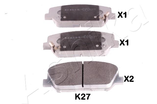 8033001838909 | Brake Pad Set, disc brake ASHIKA 50-0K-K27