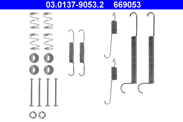 4006633079914 | Accessory Kit, brake shoes ATE 03.0137-9053.2