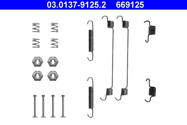 4006633131711 | Accessory Kit, brake shoes ATE 03.0137-9125.2