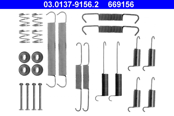 4006633144117 | Accessory Kit, brake shoes ATE 03.0137-9156.2