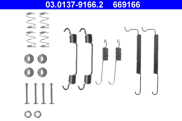 4006633140188 | Accessory Kit, brake shoes ATE 03.0137-9166.2