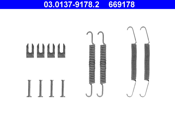 4006633273282 | Accessory Kit, brake shoes ATE 03.0137-9178.2