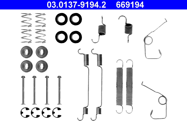 4006633273381 | Accessory Kit, brake shoes ATE 03.0137-9194.2
