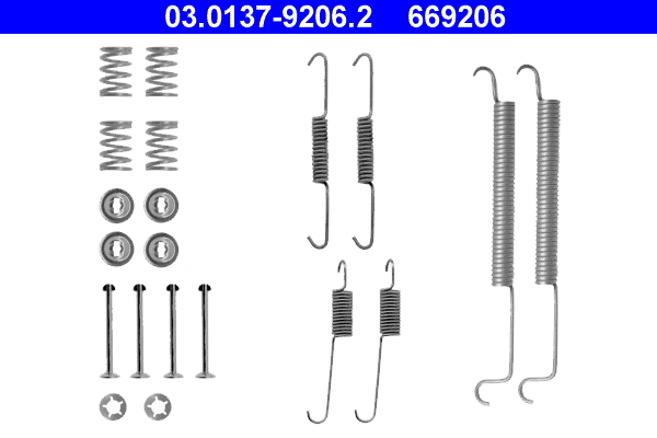 4006633282727 | Accessory Kit, brake shoes ATE 03.0137-9206.2
