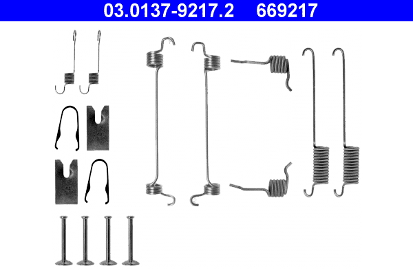 4006633301916 | Accessory Kit, brake shoes ATE 03.0137-9217.2