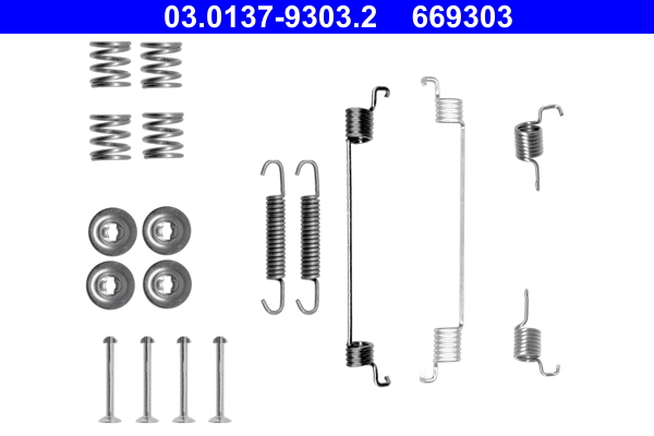 4006633376419 | Accessory Kit, brake shoes ATE 03.0137-9303.2