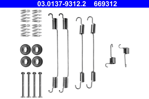 4006633403764 | Accessory Kit, brake shoes ATE 03.0137-9312.2