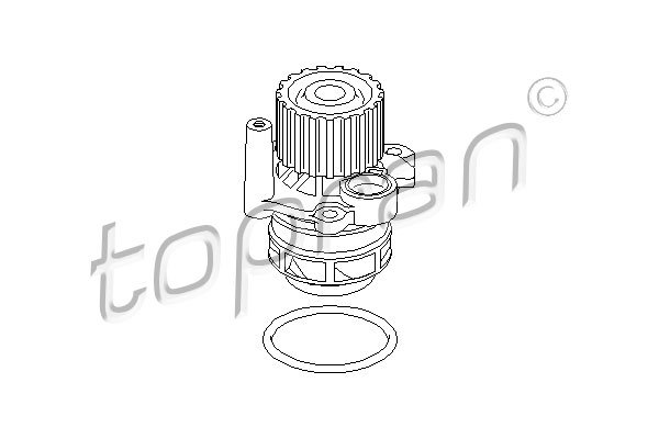 Water Pump, engine cooling TOPRAN 110 912