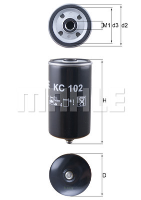 4009026102503 | Fuel filter KNECHT KC 102