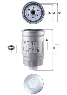 4009026749982 | Fuel filter KNECHT KC 17D