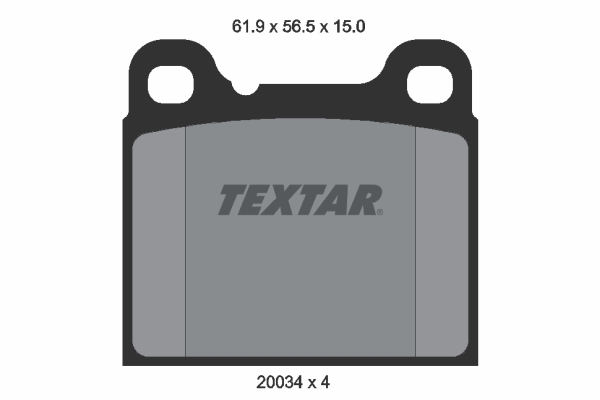 4019722050978 | Brake Pad Set, disc brake TEXTAR 2003402