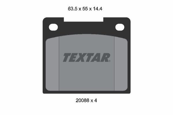 4019722051838 | Brake Pad Set, disc brake TEXTAR 2008802