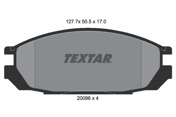 4019722202407 | Brake Pad Set, disc brake TEXTAR 2009801