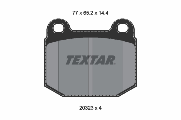 4019722256141 | Brake Pad Set, disc brake TEXTAR 2032306