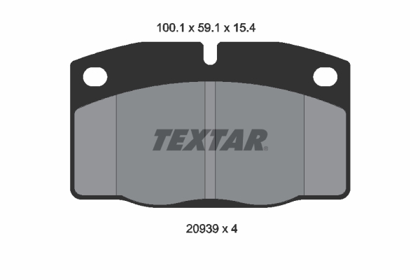 4019722071478 | Brake Pad Set, disc brake TEXTAR 2093903
