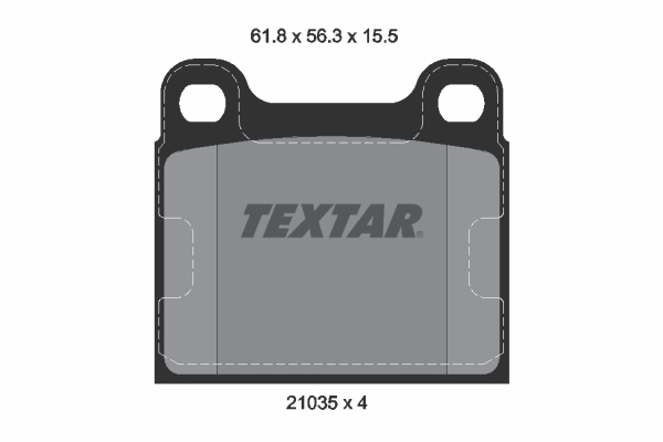 4019722075285 | Brake Pad Set, disc brake TEXTAR 2103501