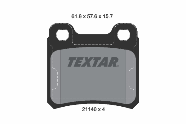 4019722077913 | Brake Pad Set, disc brake TEXTAR 2114001