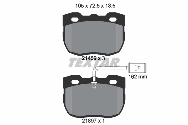 4019722197123 | Brake Pad Set, disc brake TEXTAR 2145902