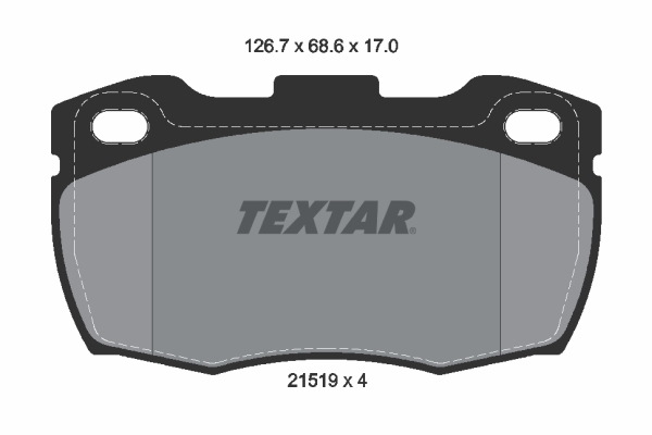 4019722279249 | Brake Pad Set, disc brake TEXTAR 2151902