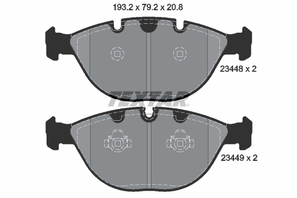 4019722279102 | Brake Pad Set, disc brake TEXTAR 2344801