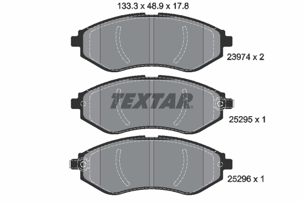 4019722435591 | Brake Pad Set, disc brake TEXTAR 2397406