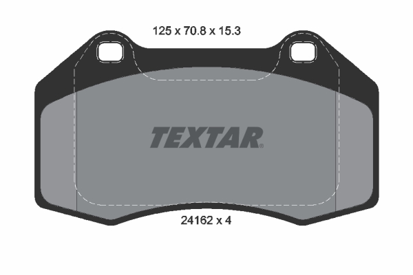 4019722275807 | Brake Pad Set, disc brake TEXTAR 2416201