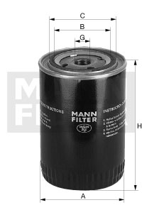 4011558712303 | Oil Filter MANN-FILTER w 940/15 n