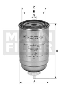 4011558962104 | Fuel filter MANN-FILTER wk 716/2 x