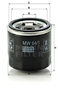 4011558844806 | Oil Filter MANN-FILTER MW 64/1