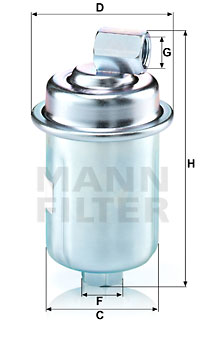 4011558943400 | Fuel filter MANN-FILTER wk 614/44