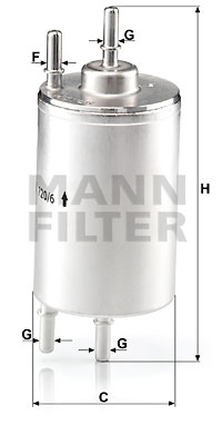4011558965303 | Fuel filter MANN-FILTER WK 720/6