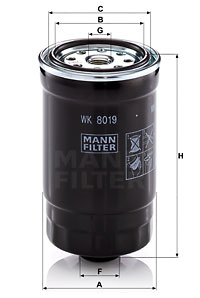 4011558011581 | Fuel filter MANN-FILTER WK 8019