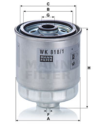 4011558949402 | Fuel filter MANN-FILTER wk 818/1