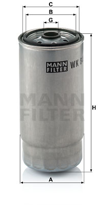 4011558940805 | Fuel filter MANN-FILTER WK 845/7